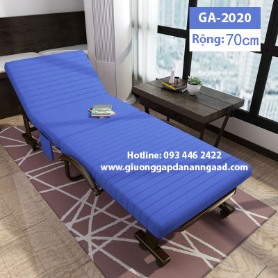 Giường gấp Hàn Quốc GA-2020 rộng 70cm màu xanh nước biển